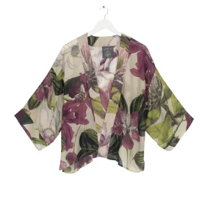 Clearance One Hundred Stars Kew Protea Stone Kimono