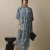 Best One Hundred Stars Marbled Blue Rachel Dress