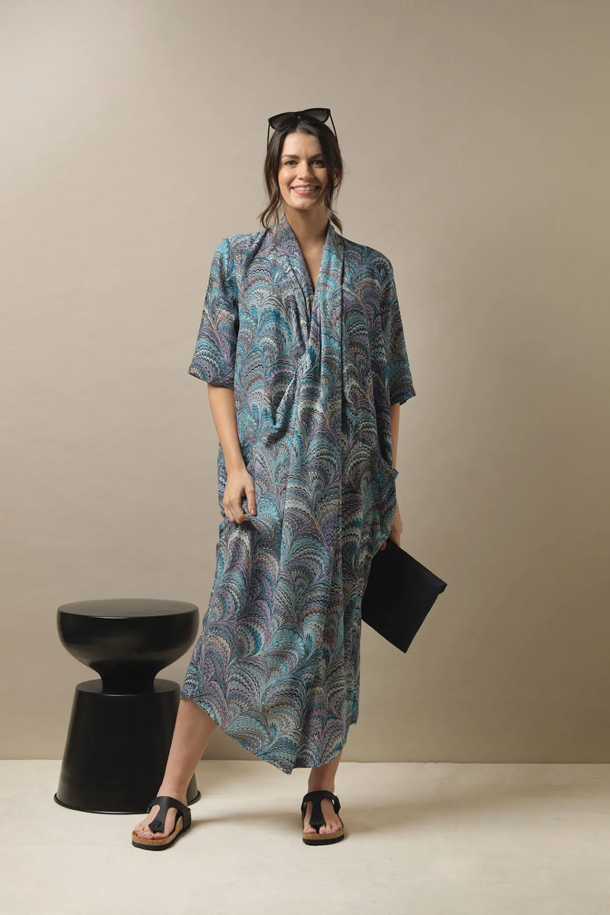 marbled_blue_rachel_dress_0.webp Best One Hundred Stars Marbled Blue Rachel Dress