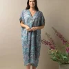 Shop One Hundred Stars Marbled Blue Shift Dress