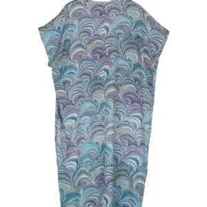 Shop One Hundred Stars Marbled Blue Shift Dress