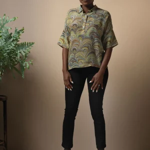 Best Sale One Hundred Stars Marbled Green Pippa Top