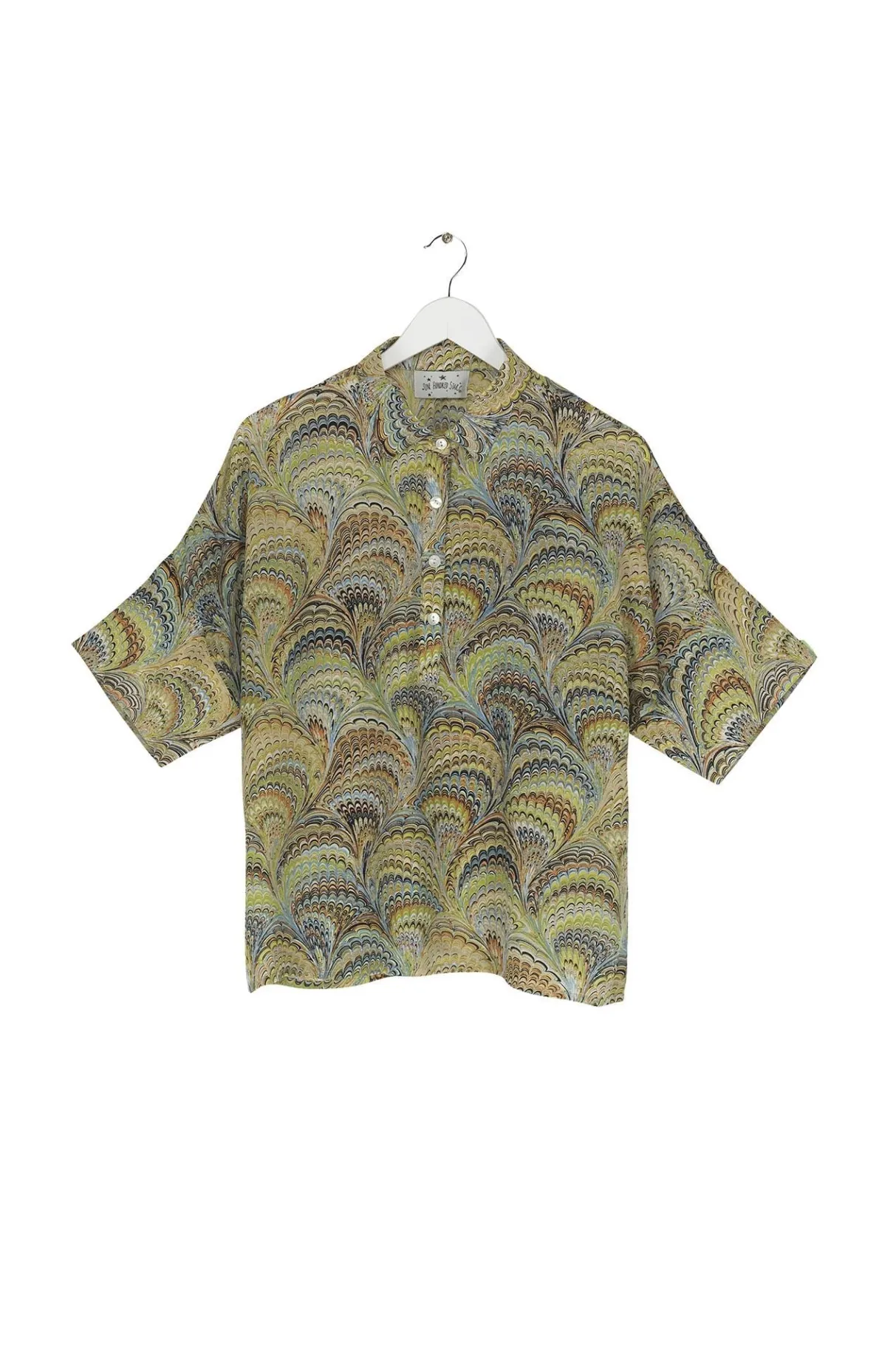 marbled_green_pippa_top_2.webp Best Sale One Hundred Stars Marbled Green Pippa Top