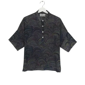 Sale One Hundred Stars Marbled Indigo Pippa Top