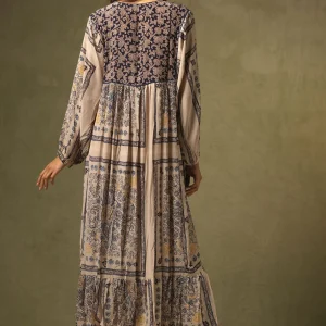 Flash Sale One Hundred Stars Mehndi Blue Boho Dress