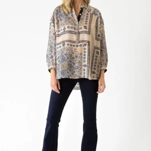 Flash Sale One Hundred Stars Mehndi Blue Darcy Shirt
