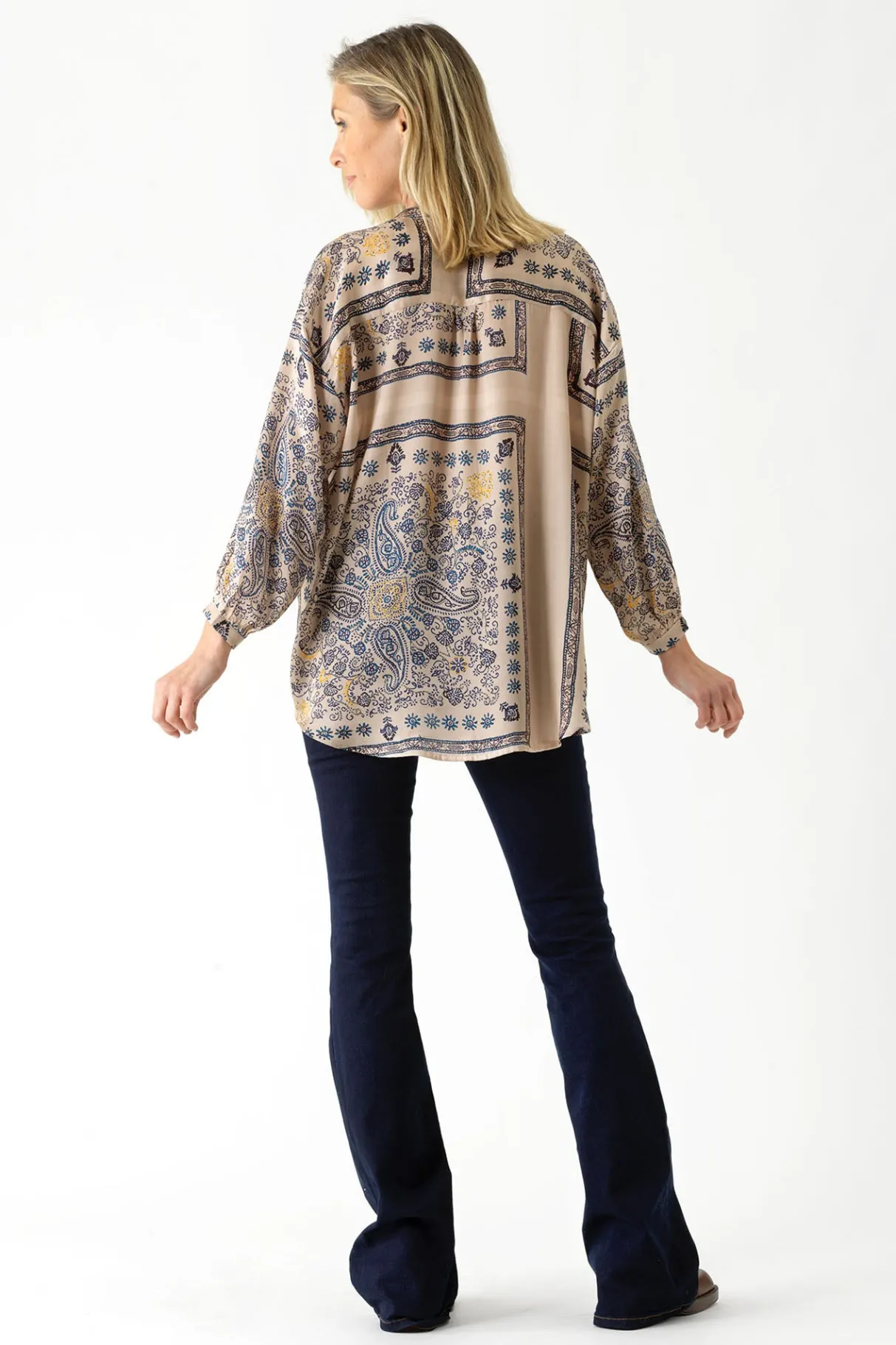 mehndi_blue_darcy_shirt_2.webp Flash Sale One Hundred Stars Mehndi Blue Darcy Shirt