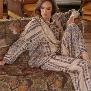 Outlet One Hundred Stars Mehndi Blue Palazzo Pant
