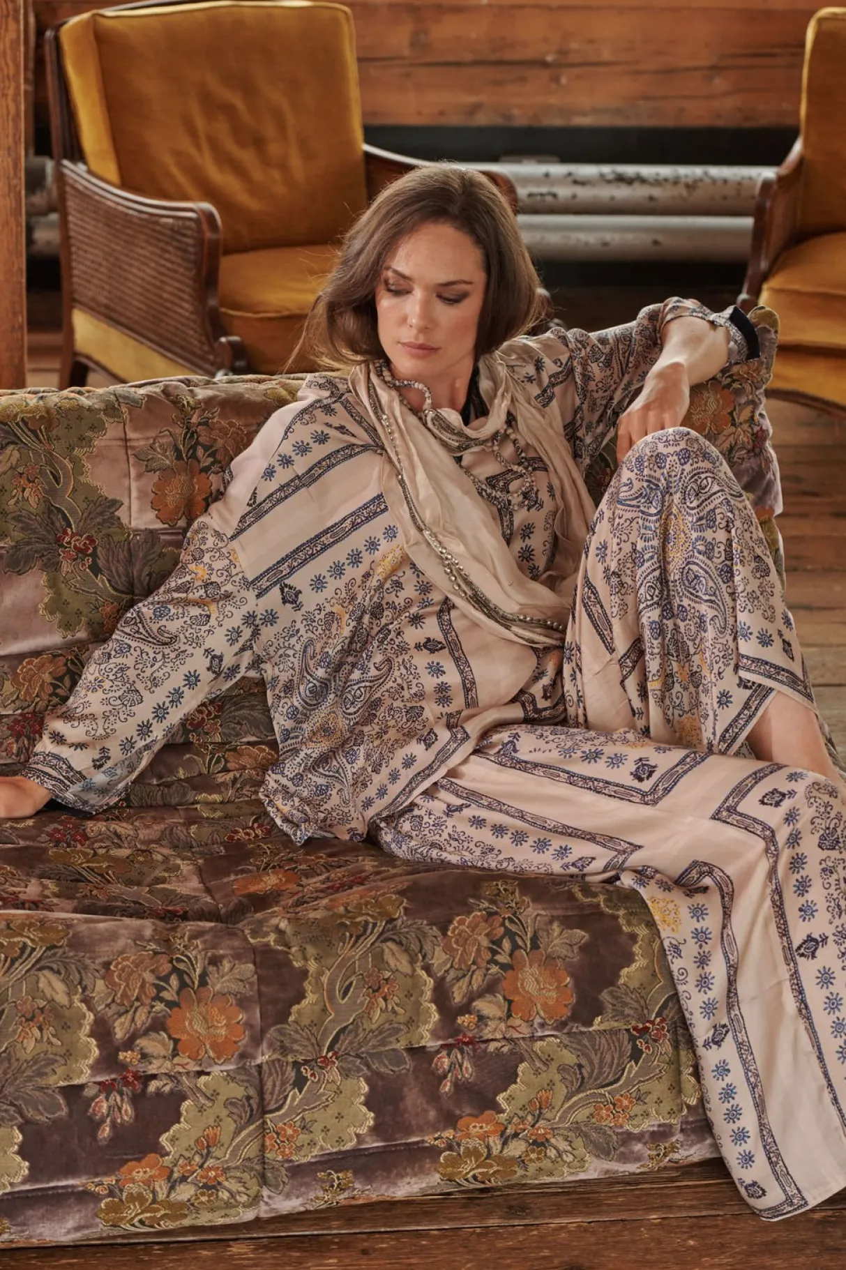 mehndi_blue_palazzo_pant_0.webp Outlet One Hundred Stars Mehndi Blue Palazzo Pant