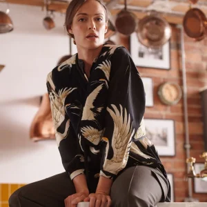 Shop One Hundred Stars Stork Black Gilet