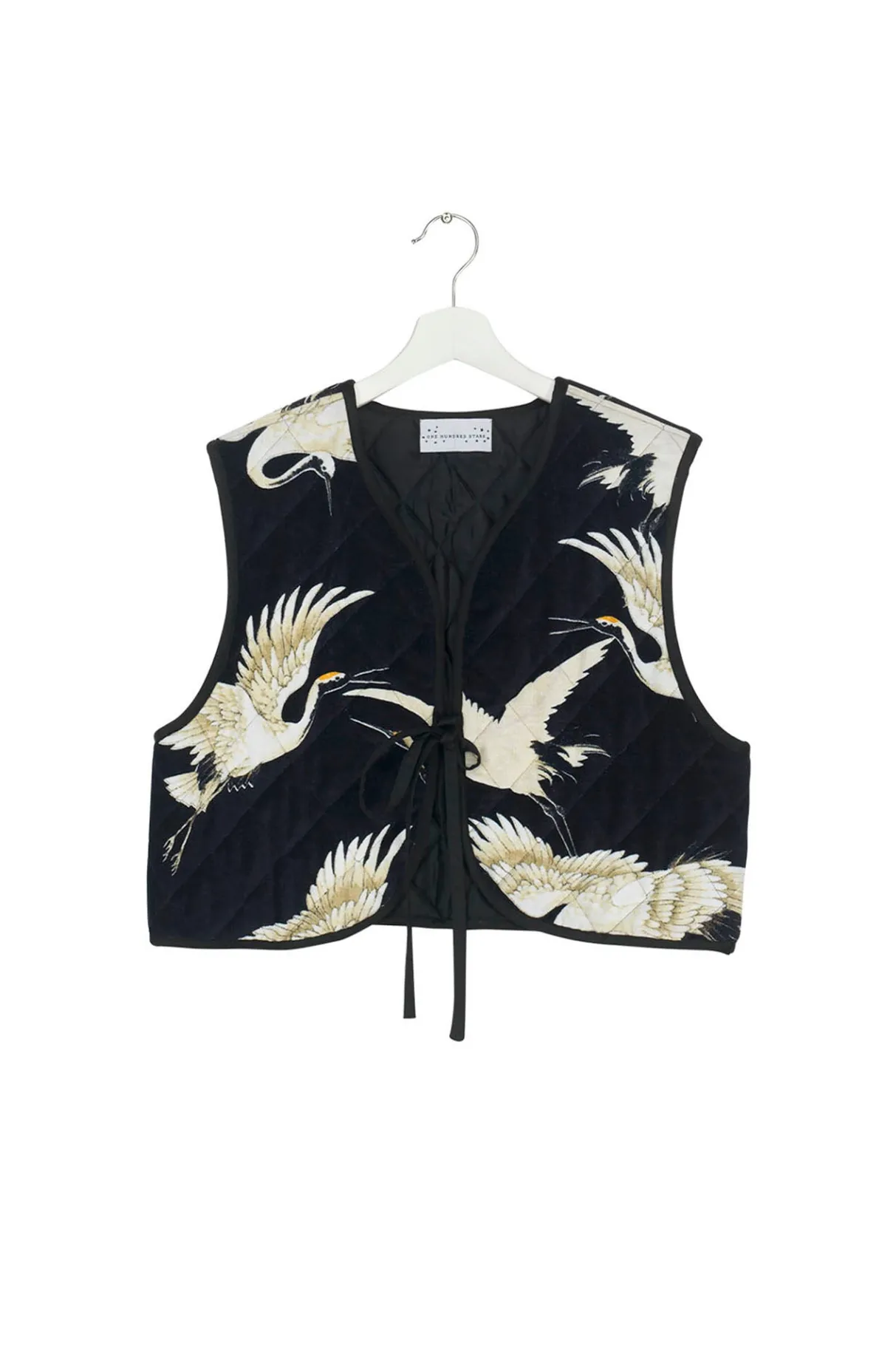 stork_black_gilet_3.webp Shop One Hundred Stars Stork Black Gilet