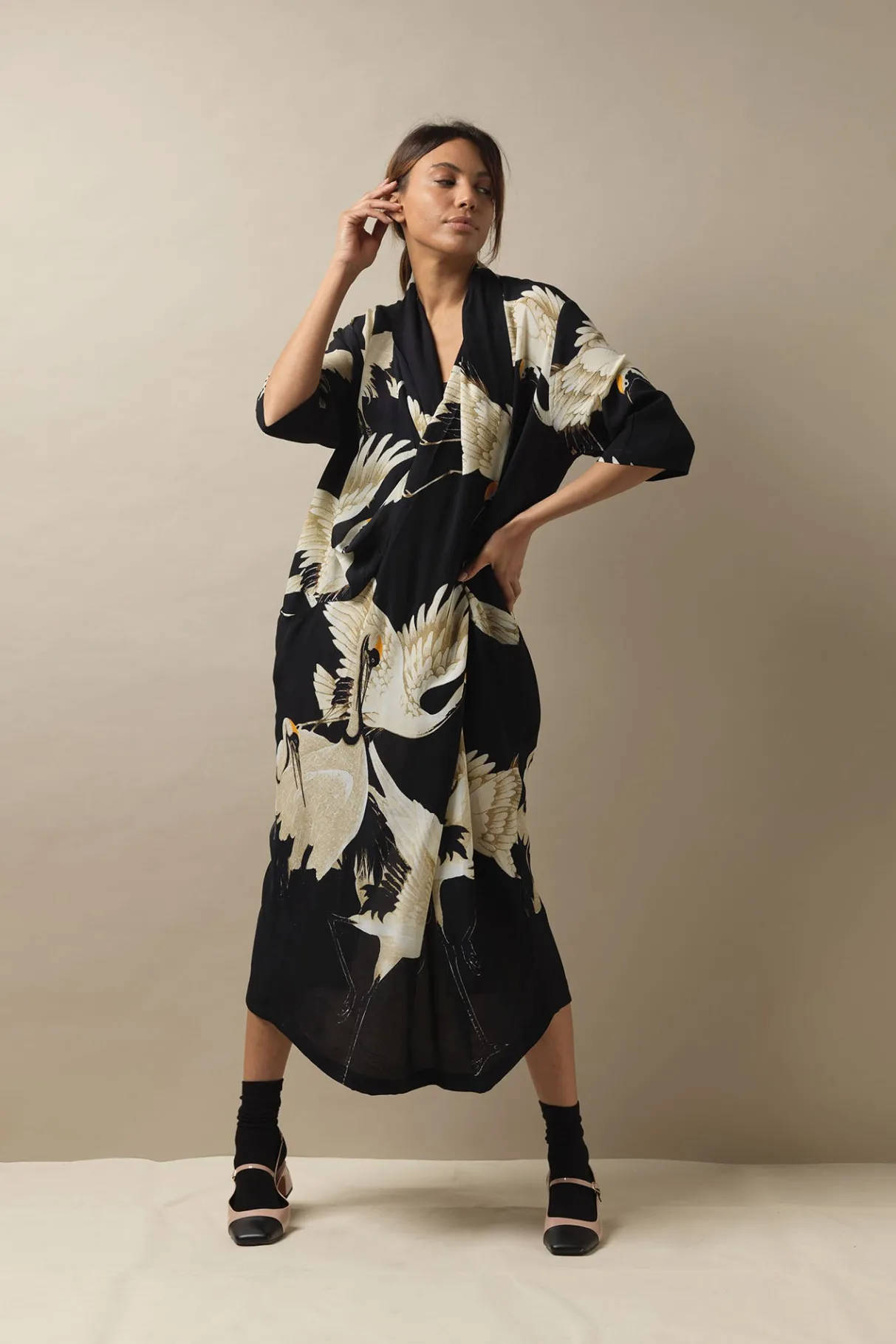 stork_black_rachel_dress_2.webp Fashion One Hundred Stars Stork Black Rachel Dress