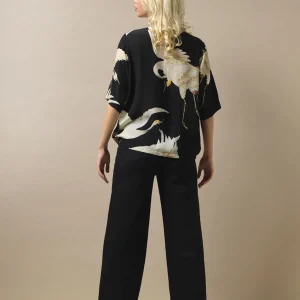 Hot One Hundred Stars Stork Black Rachel Top