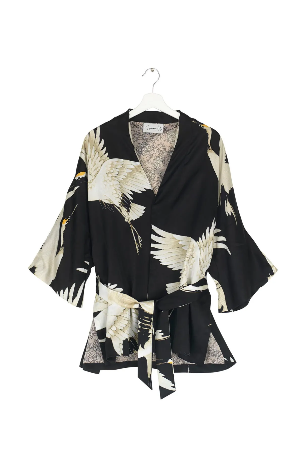 stork_black_wrap_jacket_3.webp Discount One Hundred Stars Stork Black Wrap Jacket