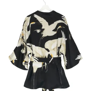 Discount One Hundred Stars Stork Black Wrap Jacket