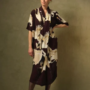 Online One Hundred Stars Stork Burgundy Rachel Dress
