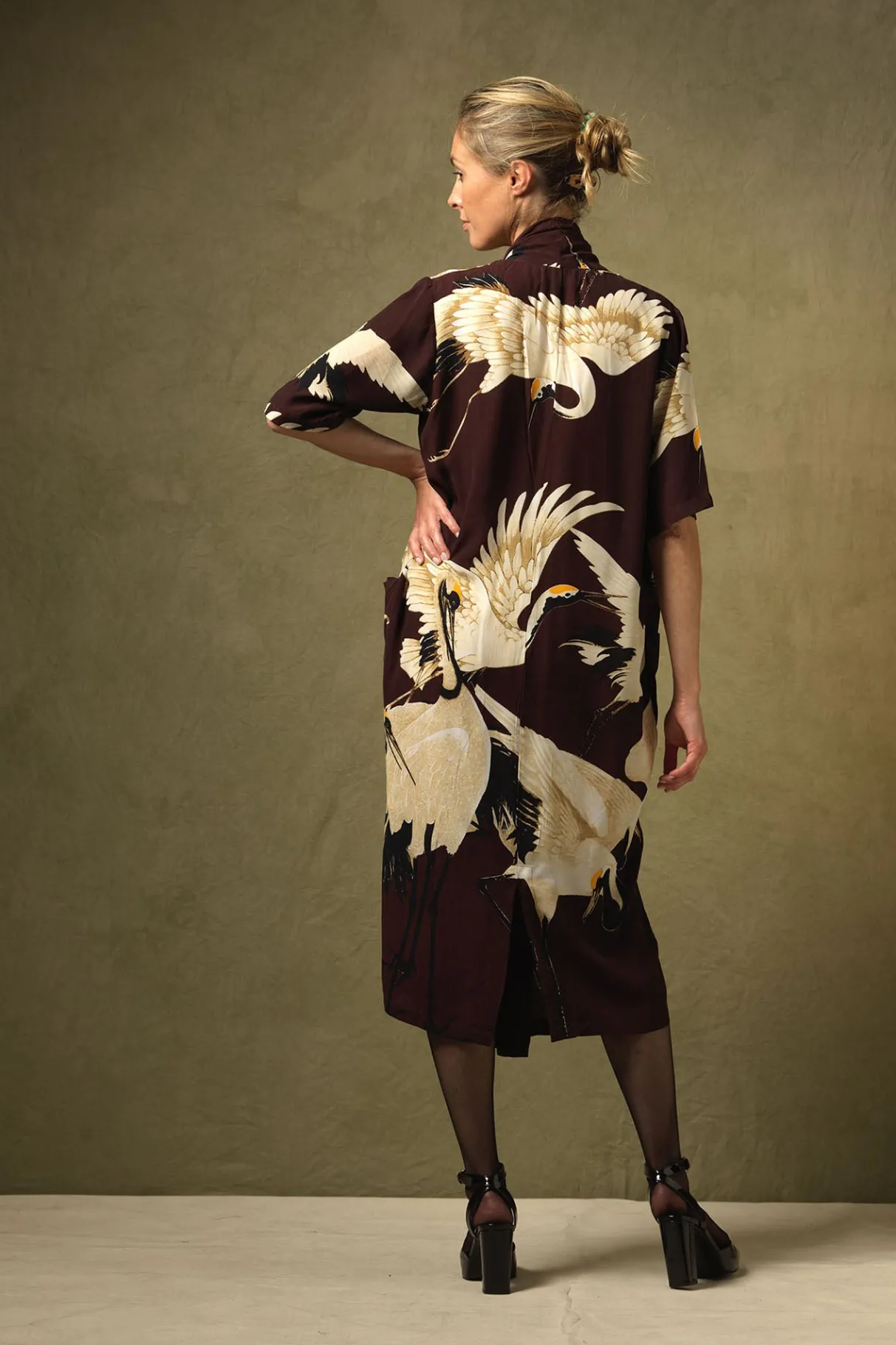 stork_burgundy_rachel_dress_1.webp Online One Hundred Stars Stork Burgundy Rachel Dress