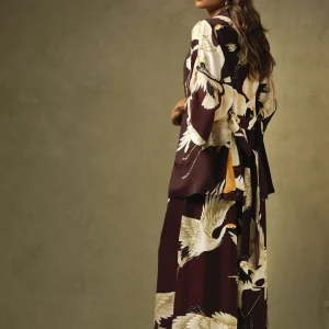 Discount One Hundred Stars Stork Burgundy Wrap Jacket