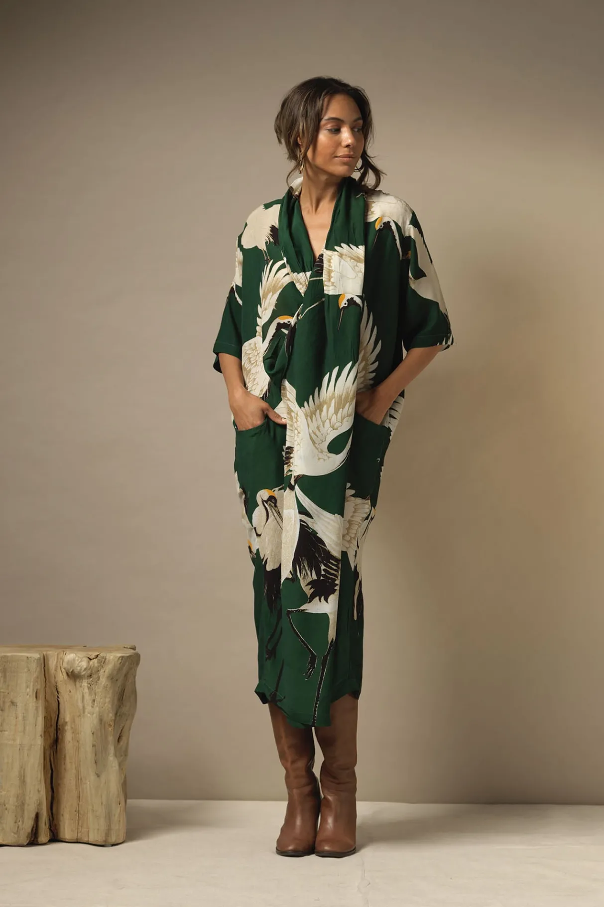 stork_forest_green_rachel_dress_0.webp Cheap One Hundred Stars Stork Forest Green Rachel Dress