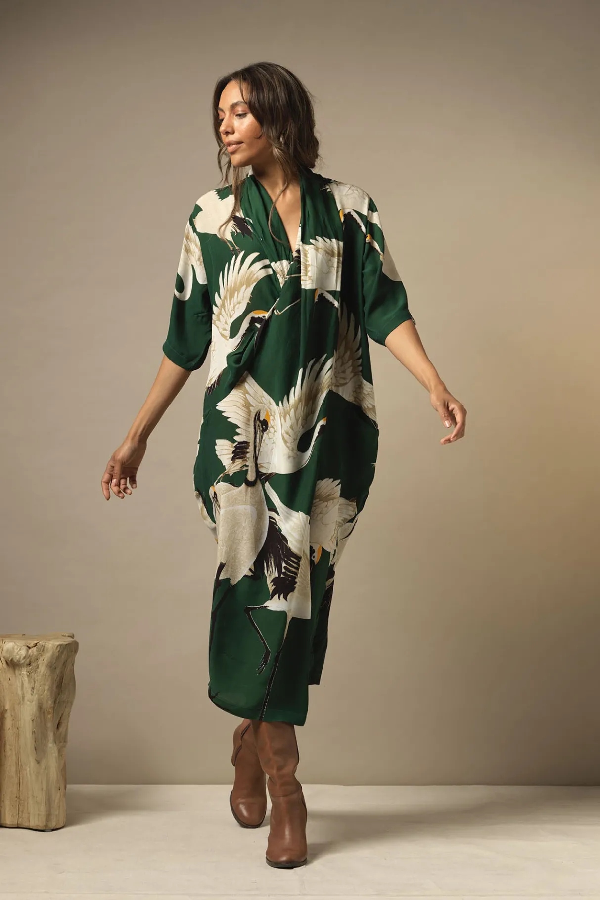 stork_forest_green_rachel_dress_1.webp Cheap One Hundred Stars Stork Forest Green Rachel Dress
