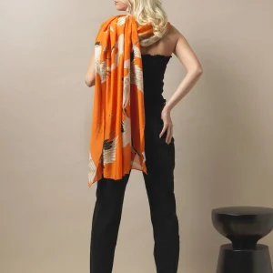 Outlet One Hundred Stars Stork Orange Scarf