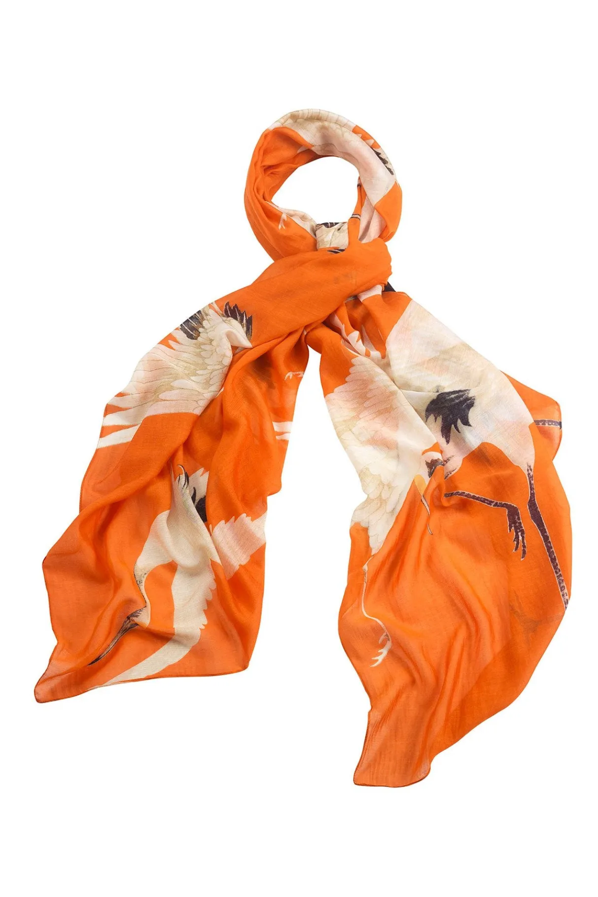 stork_orange_scarf_2.webp Outlet One Hundred Stars Stork Orange Scarf