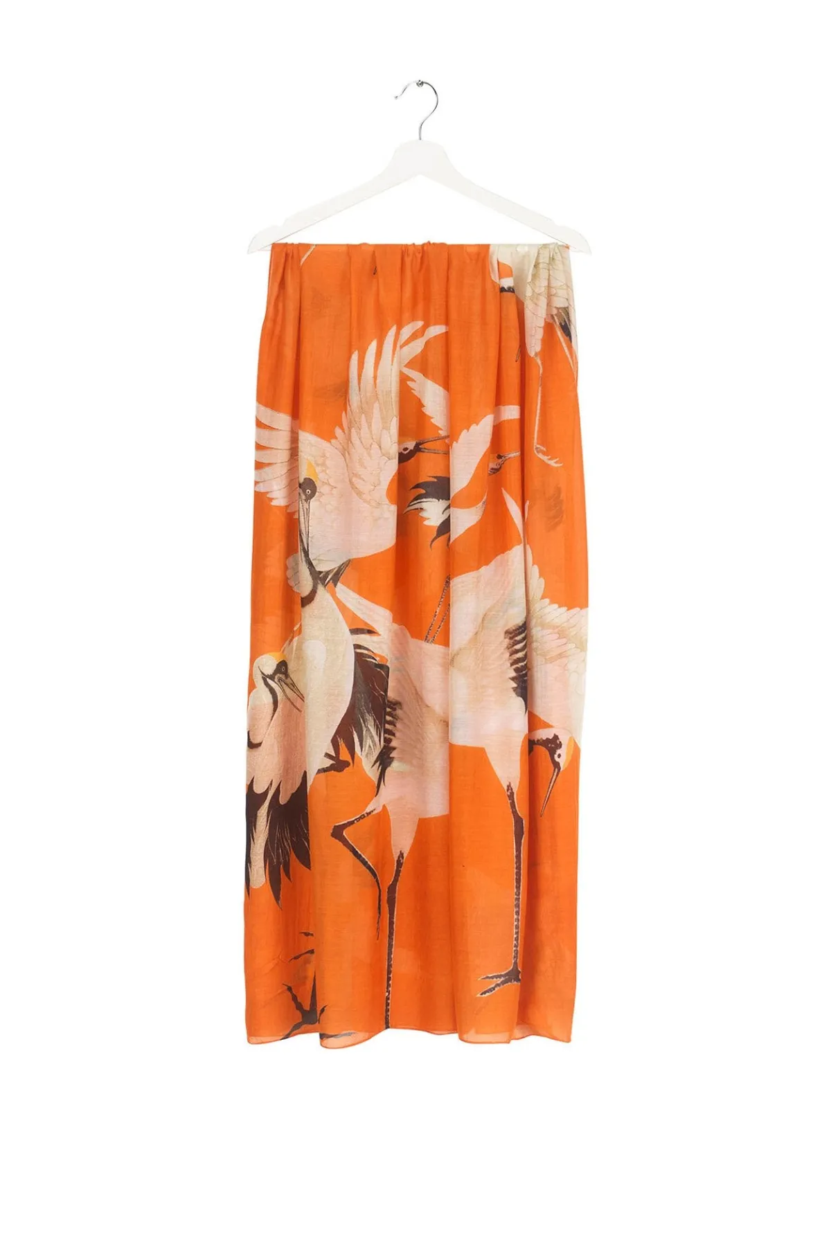 stork_orange_scarf_3.webp Outlet One Hundred Stars Stork Orange Scarf