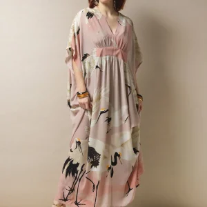 Cheap One Hundred Stars Stork Pink Margeux Kaftan