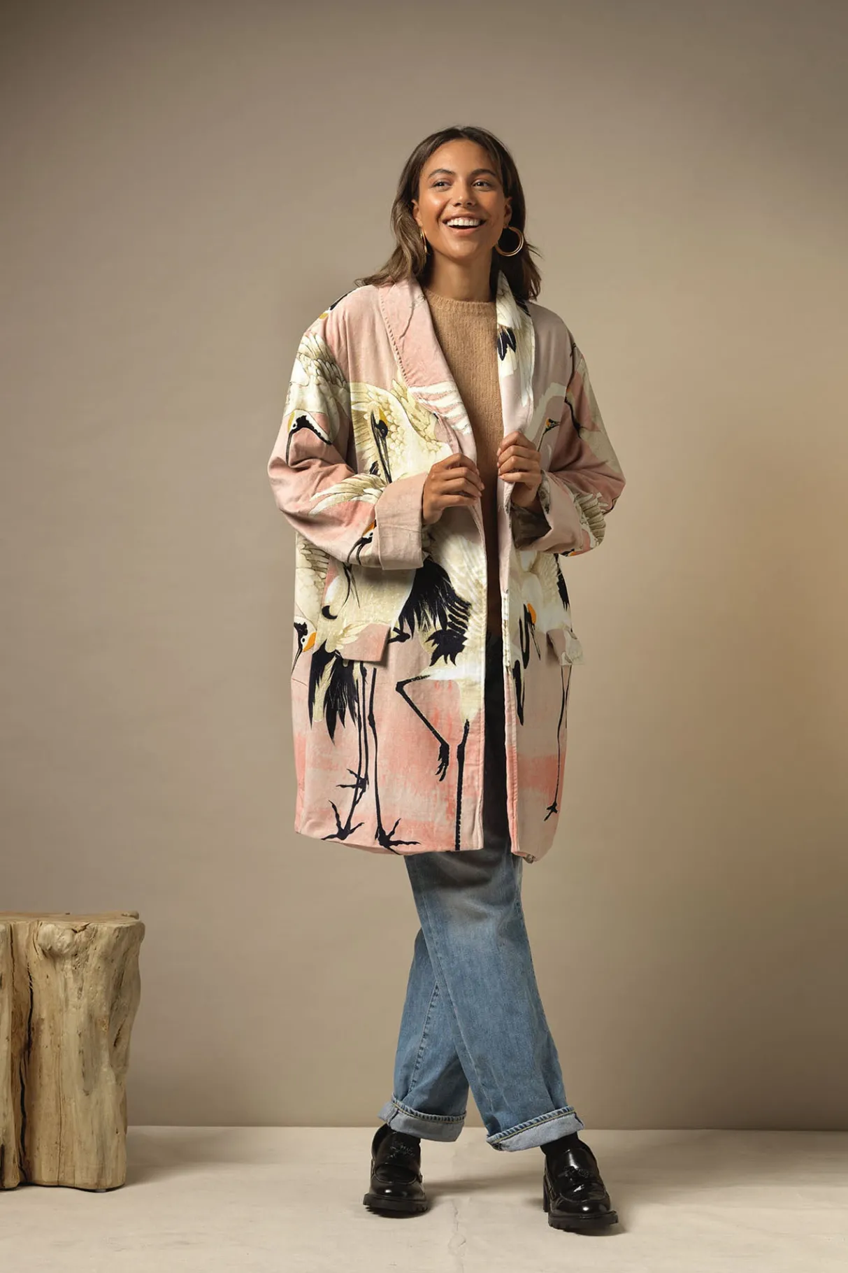 stork_pink_velvet_boyfriend_jacket_0.webp New One Hundred Stars Stork Pink Velvet Boyfriend Jacket