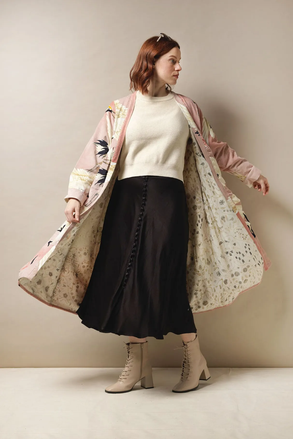stork_pink_velvet_duster_coat_0.webp New One Hundred Stars Stork Pink Velvet Duster Coat