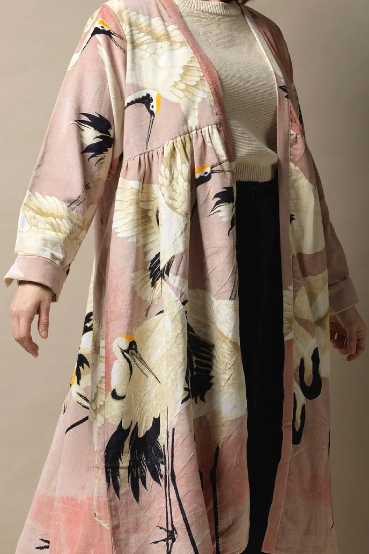stork_pink_velvet_duster_coat_3.webp New One Hundred Stars Stork Pink Velvet Duster Coat