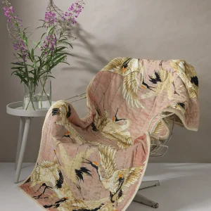 Clearance One Hundred Stars Stork Pink Velvet Throw