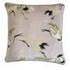 Fashion One Hundred Stars Stork Plaster Pink Square Velvet Cushion