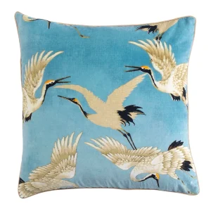 Fashion One Hundred Stars Stork Sky Square Velvet Cushion