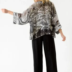 Outlet One Hundred Stars Sunburst Grey Kimono