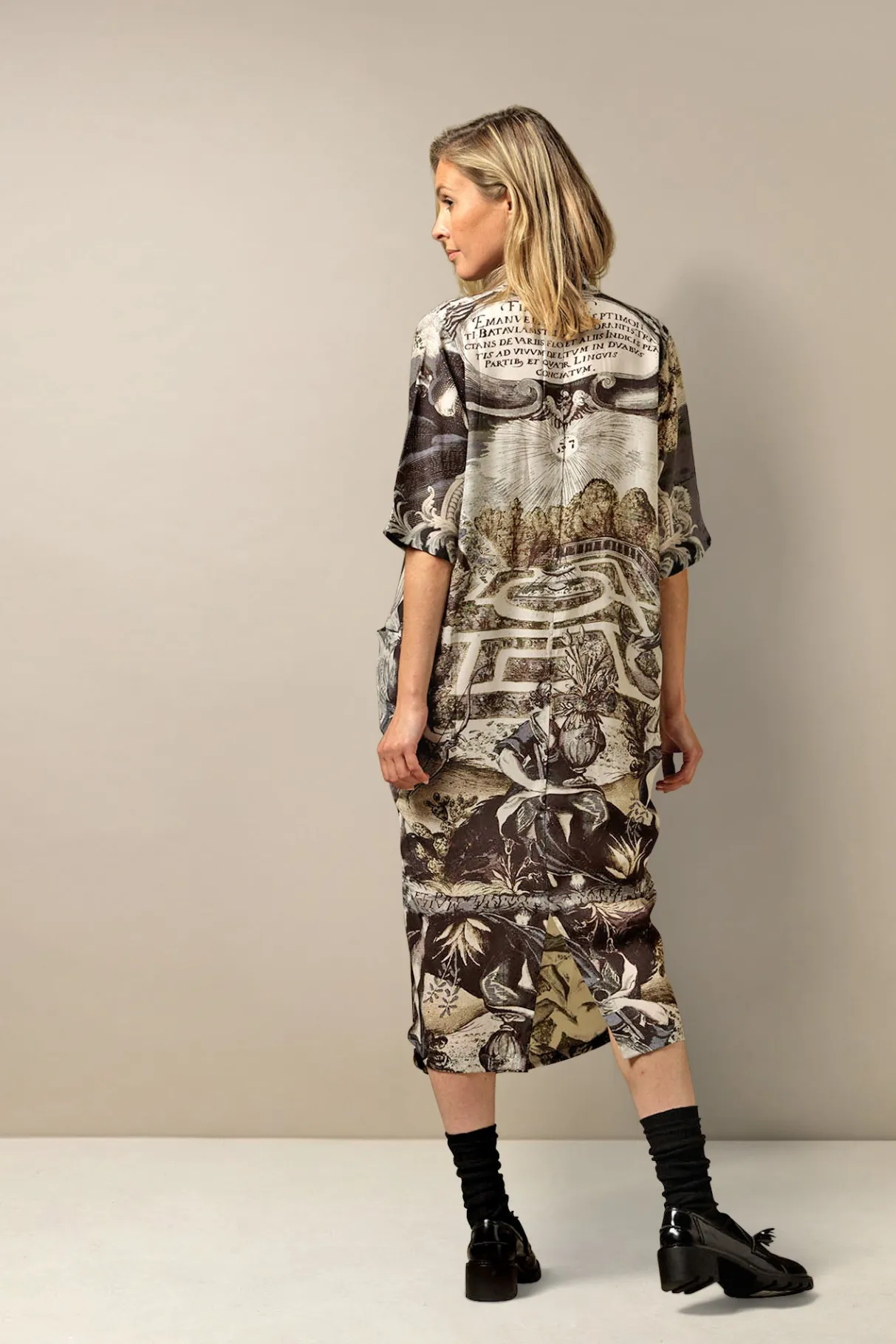 sunburst_grey_rachel_dress_2.webp Sale One Hundred Stars Sunburst Grey Rachel Dress