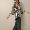Cheap One Hundred Stars Sunburst Grey Wrap Jacket