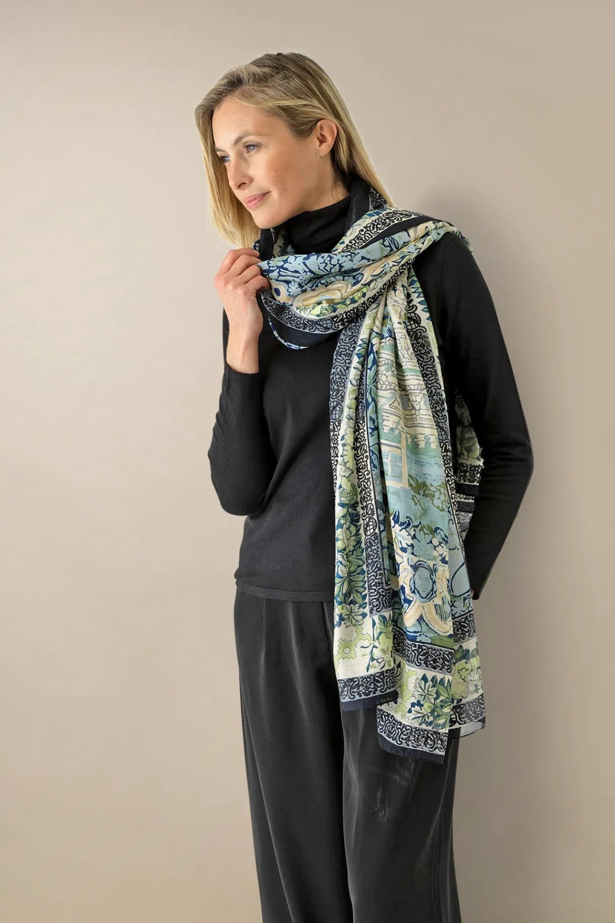 tapestry_sea_scarf_1.webp Store One Hundred Stars Tapestry Sea Scarf