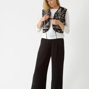 Sale One Hundred Stars Vintage Damask Black Gilet