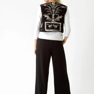 Sale One Hundred Stars Vintage Damask Black Gilet