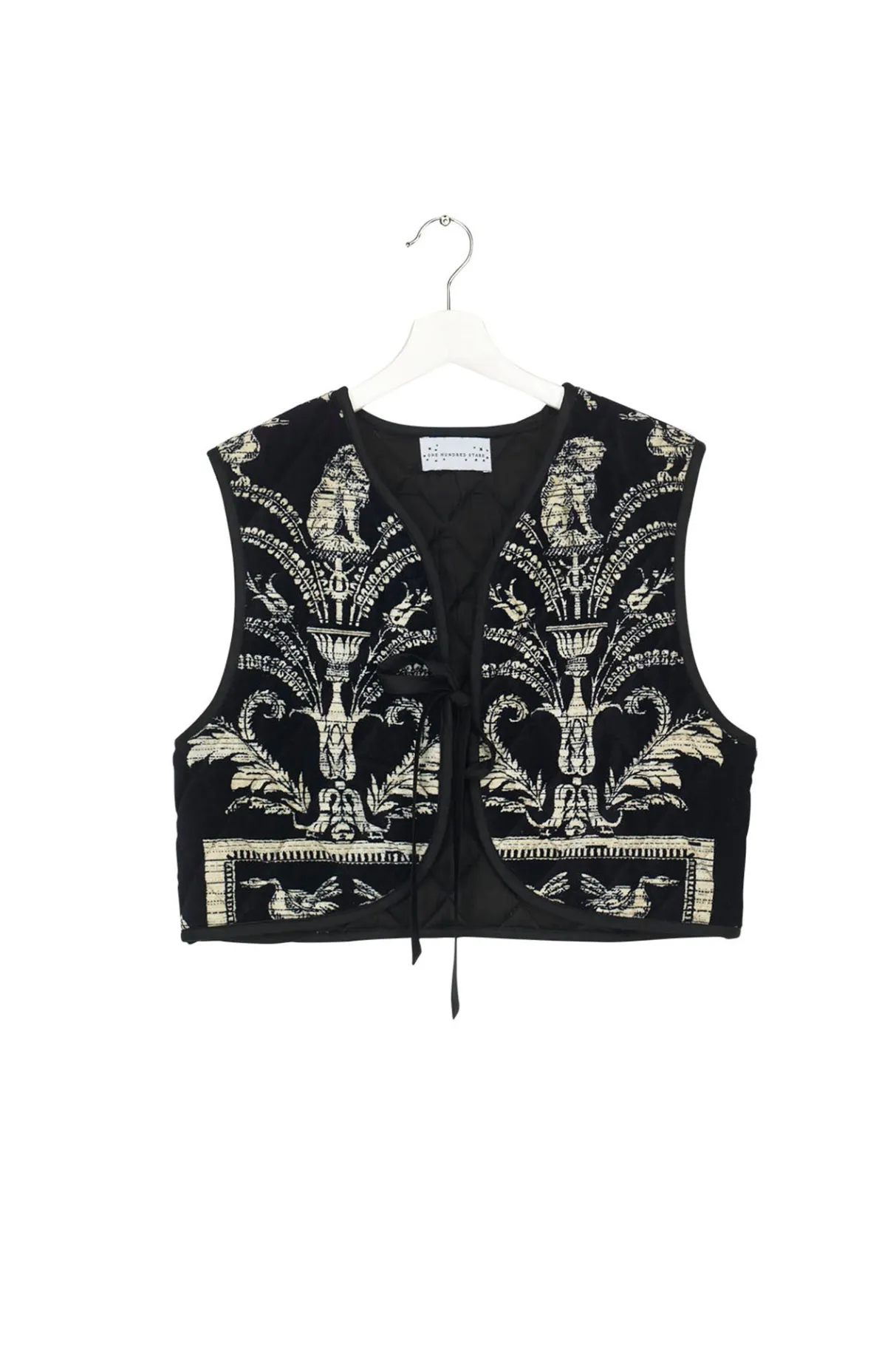 vintage_damask_black_gilet_4-1.webp Sale One Hundred Stars Vintage Damask Black Gilet