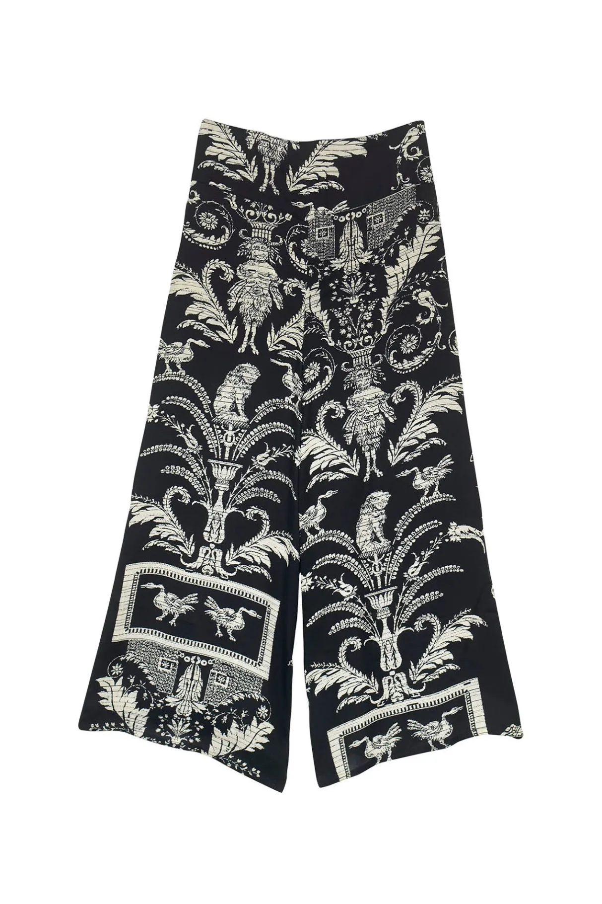 vintage_damask_black_palazzo_pant_5.webp Cheap One Hundred Stars Vintage Damask Black Palazzo Pant