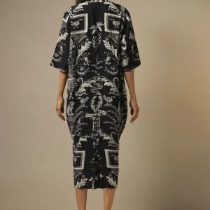 Flash Sale One Hundred Stars Vintage Damask Black Rachel Dress