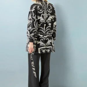 Discount One Hundred Stars Vintage Damask Black Wrap Jacket